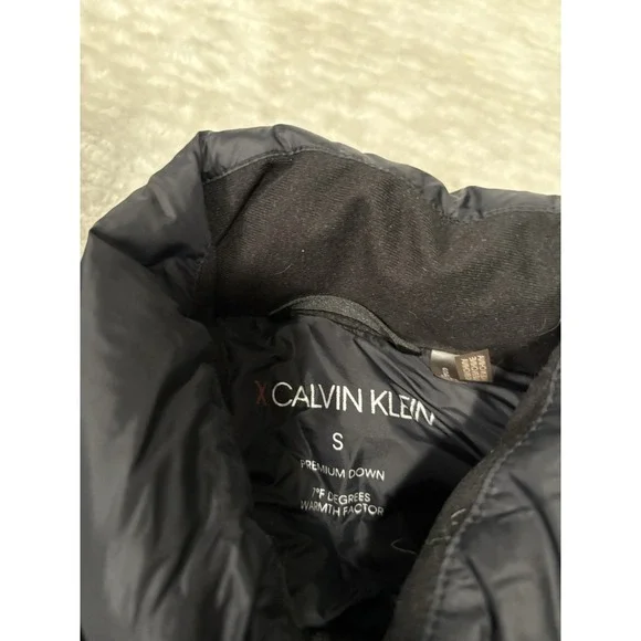Calvin Klein Packable Lightweight Premium‎ Down Mens Small Gray Puffer Jacket